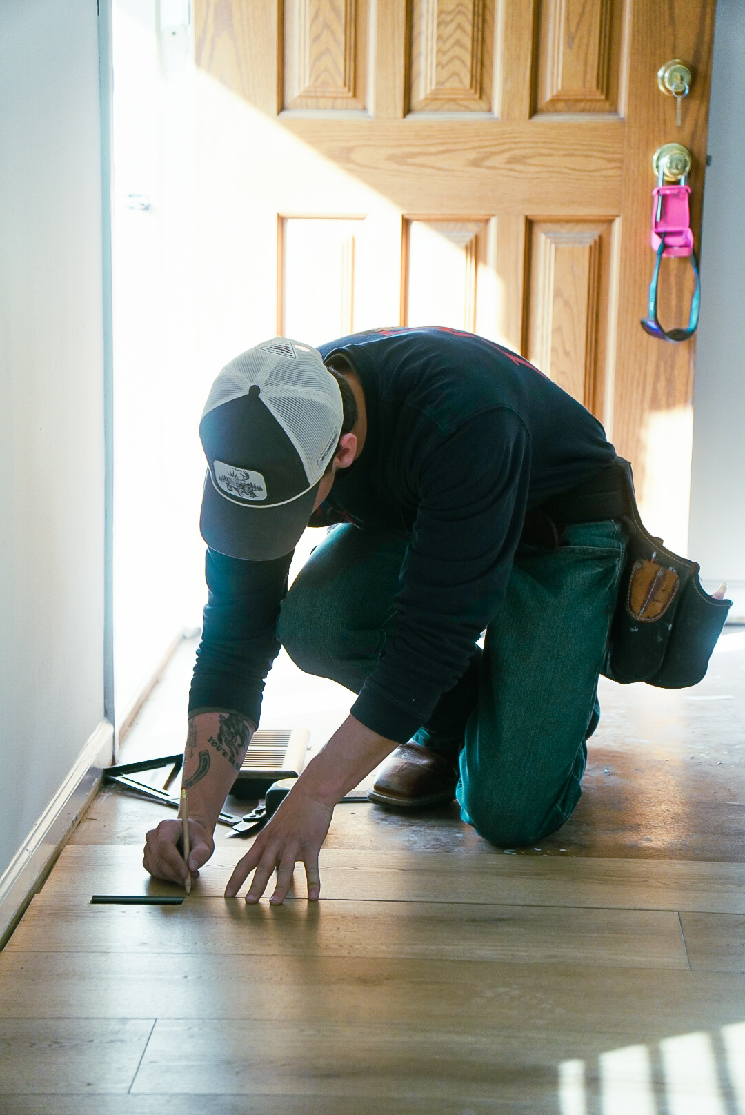 Skilled craftsman at work
